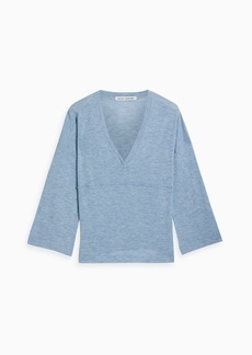 Autumn Cashmere - Mélange cashmere top - Blue - XS