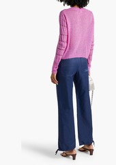 Autumn Cashmere - Open-knit cashmere and silk-blend cardigan - Pink - M