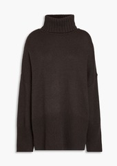 Autumn Cashmere - Oversized knitted turtleneck sweater - Gray - XS