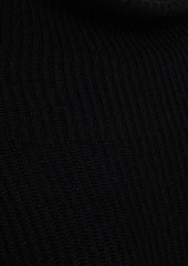 Autumn Cashmere - Oversized ribbed cashmere turtleneck sweater - Black - XS