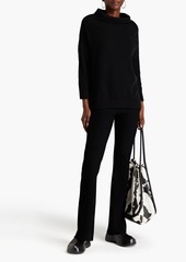 Autumn Cashmere - Oversized ribbed cashmere turtleneck sweater - Black - XS