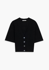 Autumn Cashmere - Pointelle-knit cardigan - Black - XS