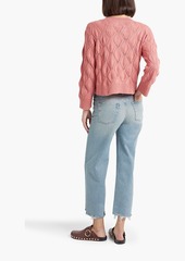 Autumn Cashmere - Pointelle-knit cashmere sweater - Pink - M