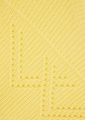 Autumn Cashmere - Pointelle-knit cashmere sweater - Yellow - L