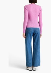 Autumn Cashmere - Ribbed cashmere cardigan - Pink - XS