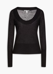 Autumn Cashmere - Ribbed cashmere sweater - Black - L