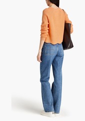 Autumn Cashmere - Ribbed cashmere sweater - Orange - S