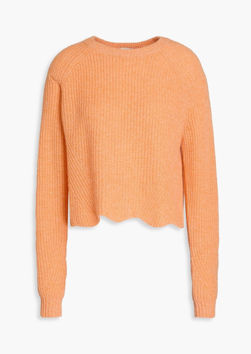 Autumn Cashmere - Ribbed cashmere sweater - Orange - M