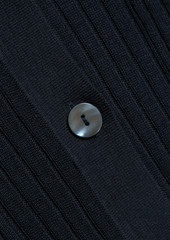 Autumn Cashmere - Ribbed cotton cardigan - Blue - XS