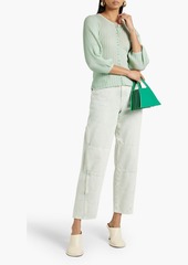Autumn Cashmere - Ribbed cotton cardigan - Green - M