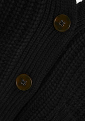 Autumn Cashmere - Ribbed-knit cardigan - Black - L