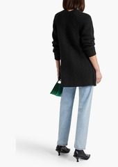 Autumn Cashmere - Ribbed-knit cardigan - Black - S