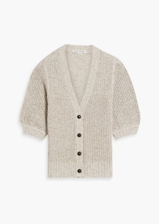 Autumn Cashmere - Ribbed-knit cardigan - Gray - S