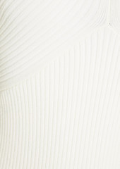 Autumn Cashmere - Ribbed-knit mini dress - White - XS