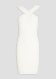 Autumn Cashmere - Ribbed-knit mini dress - White - S