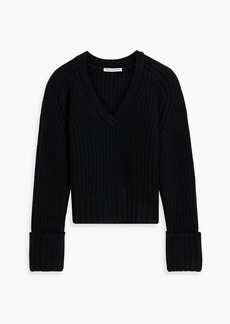 Autumn Cashmere - Ribbed-knit sweater - Black - XS