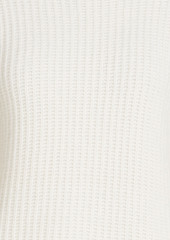 Autumn Cashmere - Ribbed-knit turtleneck sweater - White - S