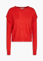 Autumn Cashmere - Ruffled cashmere sweater - Purple - L