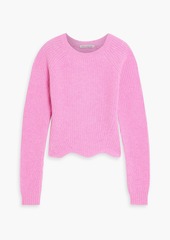 Autumn Cashmere - Scalloped cashmere sweater - Pink - M