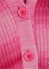 Autumn Cashmere - Space-dyed cashmere and wool-blend cardigan - Pink - S