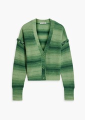 Autumn Cashmere - Space-dyed cashmere-blend cardigan - Green - S