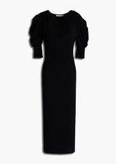 Autumn Cashmere - Stretch-knit midi dress - Black - M