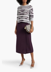 Autumn Cashmere - Striped cashmere sweater - Gray - M