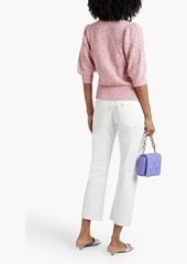 Autumn Cashmere - Tweedy cotton sweater - Pink - L