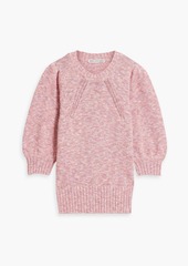 Autumn Cashmere - Tweedy cotton sweater - Pink - L