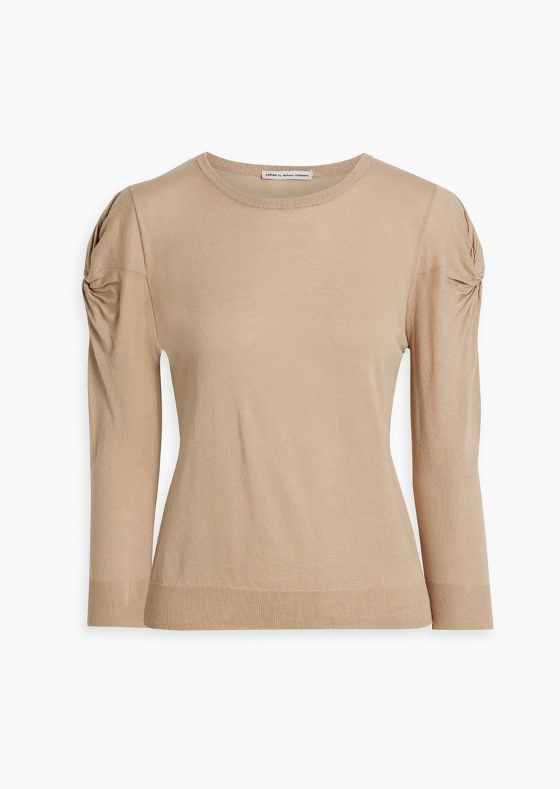 Autumn Cashmere - Twisted cotton sweater - Neutral - L