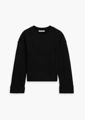 Autumn Cashmere - Waffle-knit cashmere sweater - Black - XS