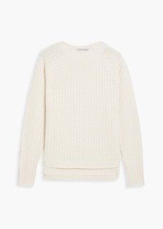 Autumn Cashmere - Waffle-knit cashmere sweater - White - XS