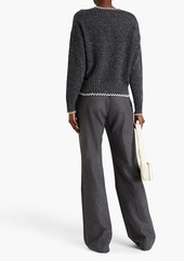 Autumn Cashmere - Whipstitched Donegal cashmere sweater - Gray - XS