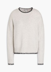 Autumn Cashmere - Whipstitched cashmere sweater - Neutral - S