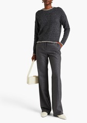 Autumn Cashmere - Whipstitched Donegal cashmere sweater - Gray - XS