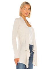 Autumn Cashmere Rib Drape Cardigan