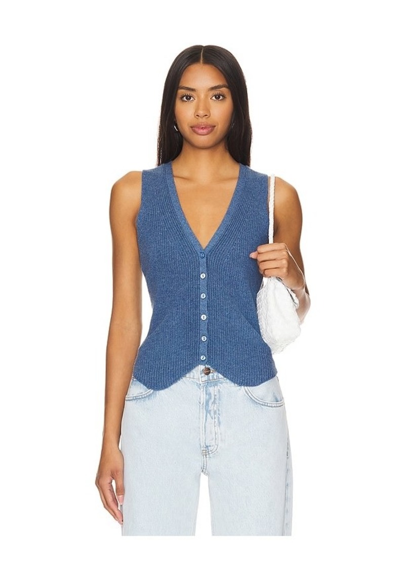 Autumn Cashmere Shaker Vest