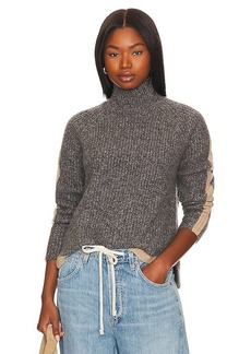Autumn Cashmere Tipped Mock Neck Sweater