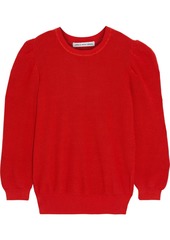 Autumn Cashmere Woman Gathered Cotton Sweater Red