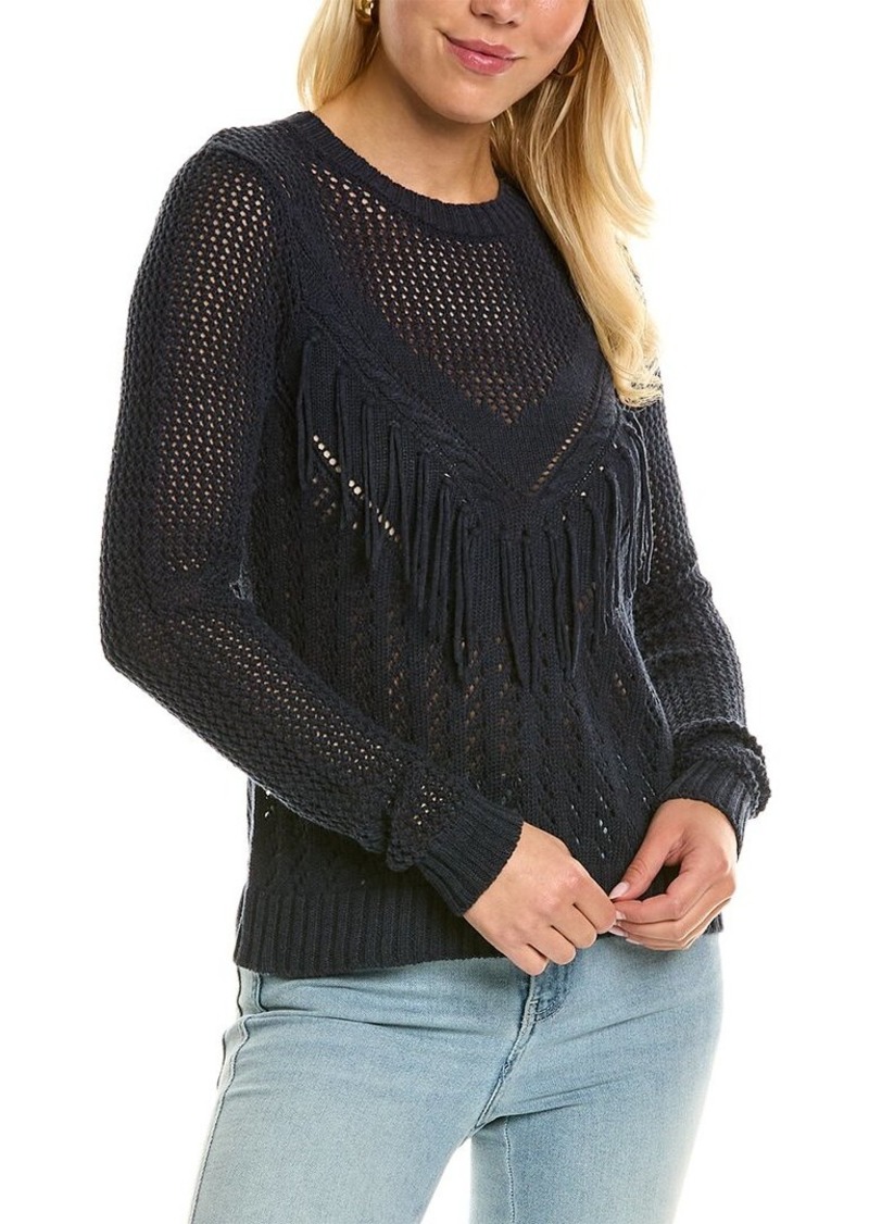 Cotton by Autumn Cashmere Pointelle Mesh Sweater