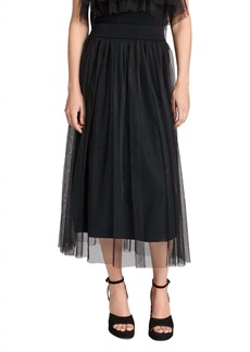 Autumn Cashmere Gathered Tulle Skirt In Black