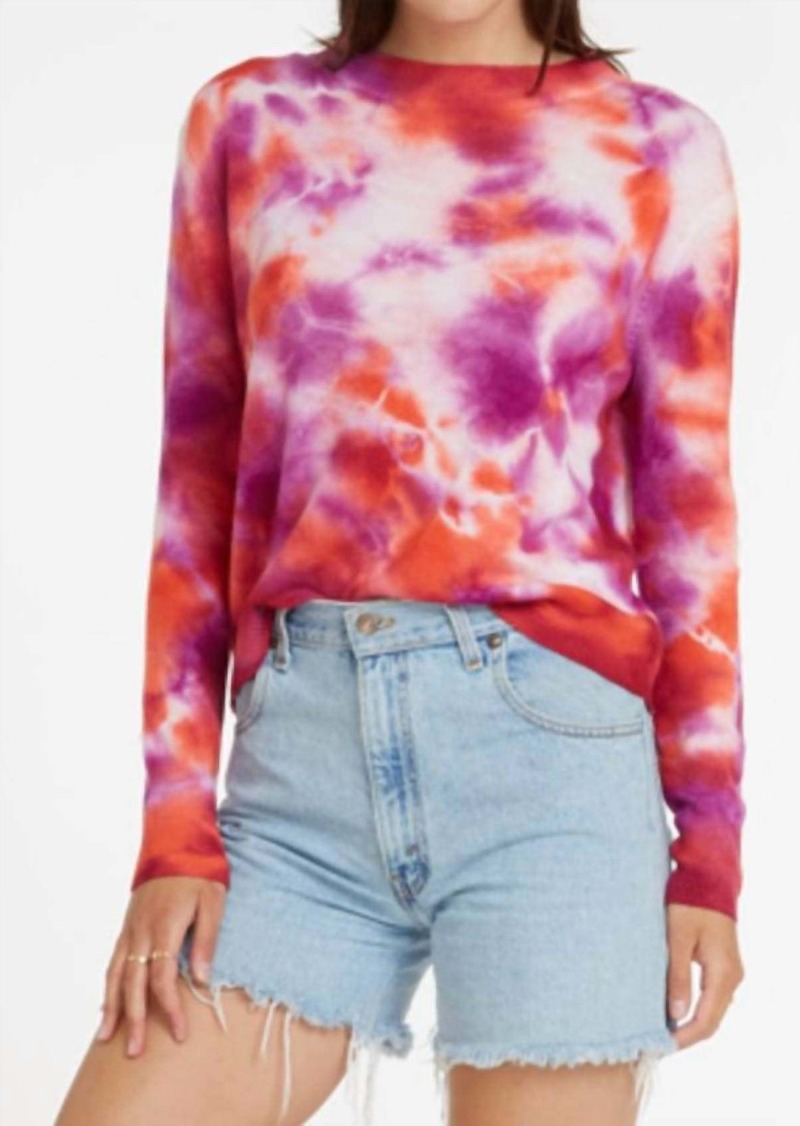 Autumn Cashmere Tie Dye Crewneck Pullover In Multi