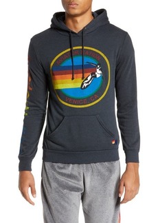 Aviator Nation Graphic Pullover Hoodie in Charcoal at Nordstrom