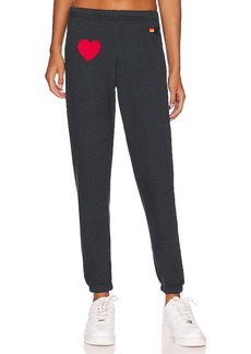 Aviator Nation Heart Embroidery Sweatpant