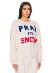 Aviator Nation Pray For Snow Crewneck Sweatshirt