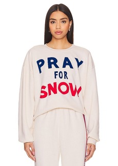 Aviator Nation Pray For Snow Crewneck Sweatshirt
