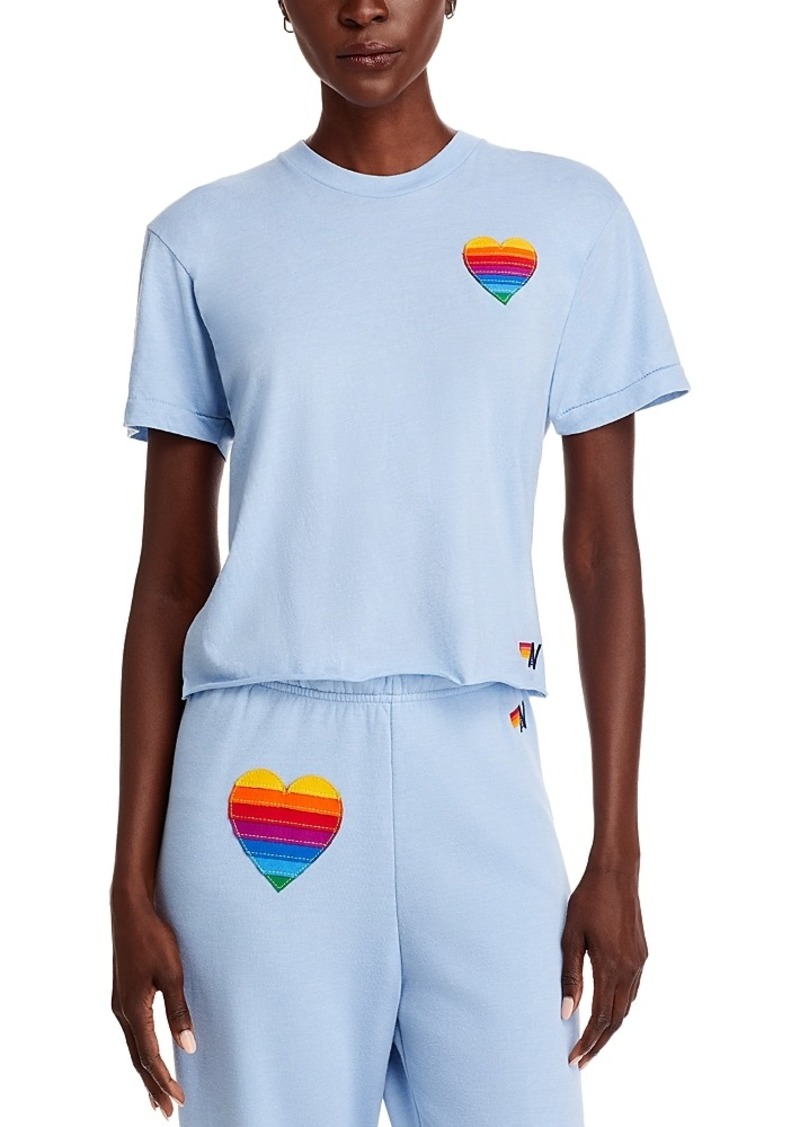 Aviator Nation Rainbow Patch Tee