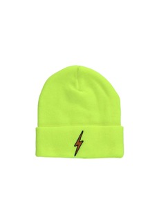 Aviator Nation Bolt Beanie In Neon Yellow