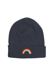 Aviator Nation Rainbow Beanie In Navy