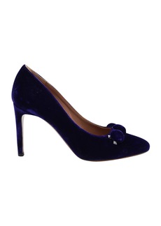 Azzedine Alaia Alaïa Bombe 110 Court Pumps in Blue Suede